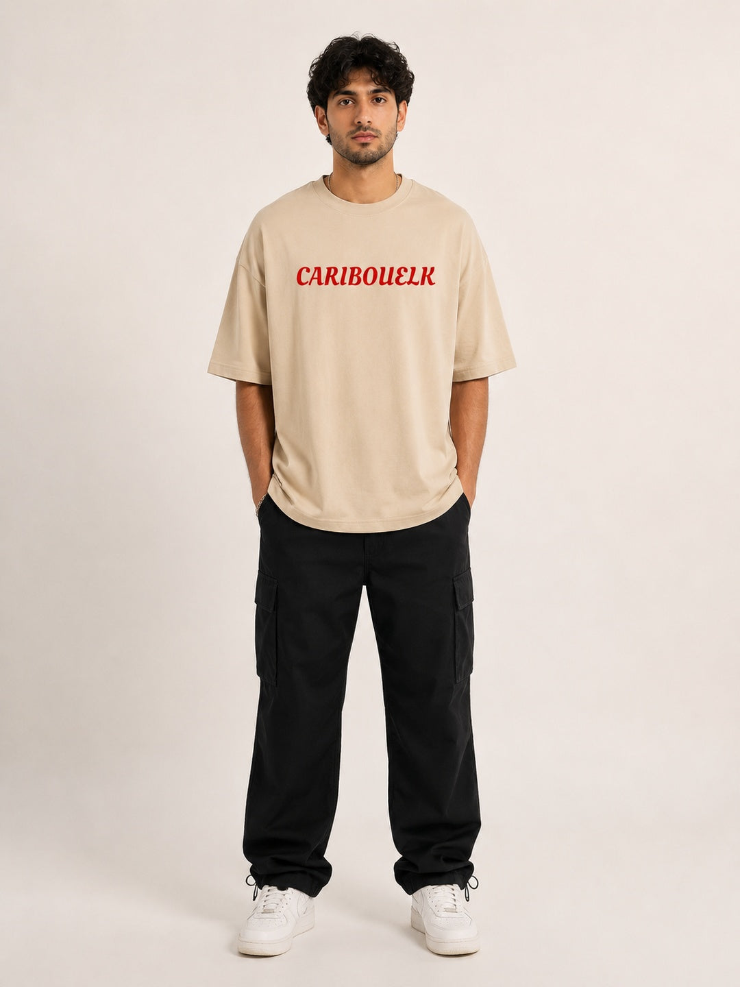 CARIBOUELK Every Rose Printed Oversized T-Shirt