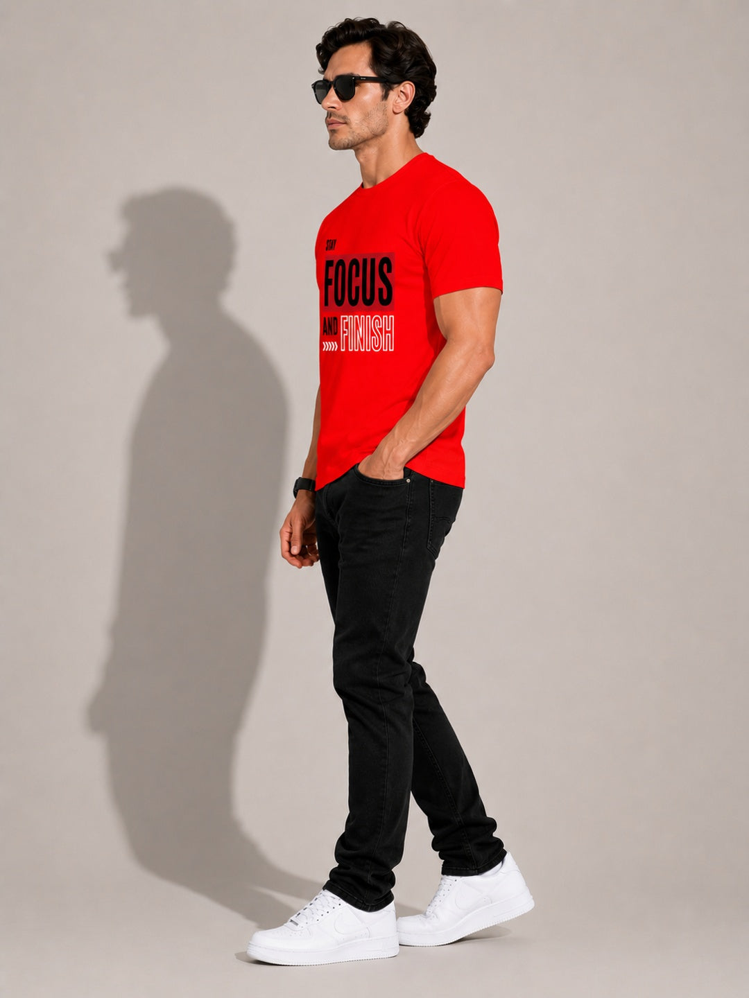 CARIBOUELK Men's Focus Regular Fit T-Shirt