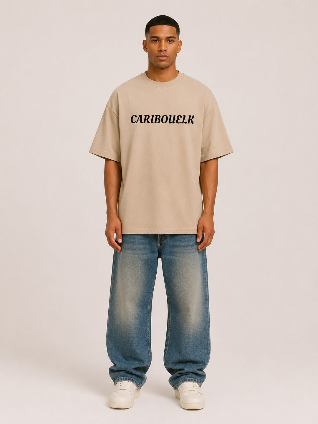 CARIBOUELK Dragon Printed Oversized T-Shirt
