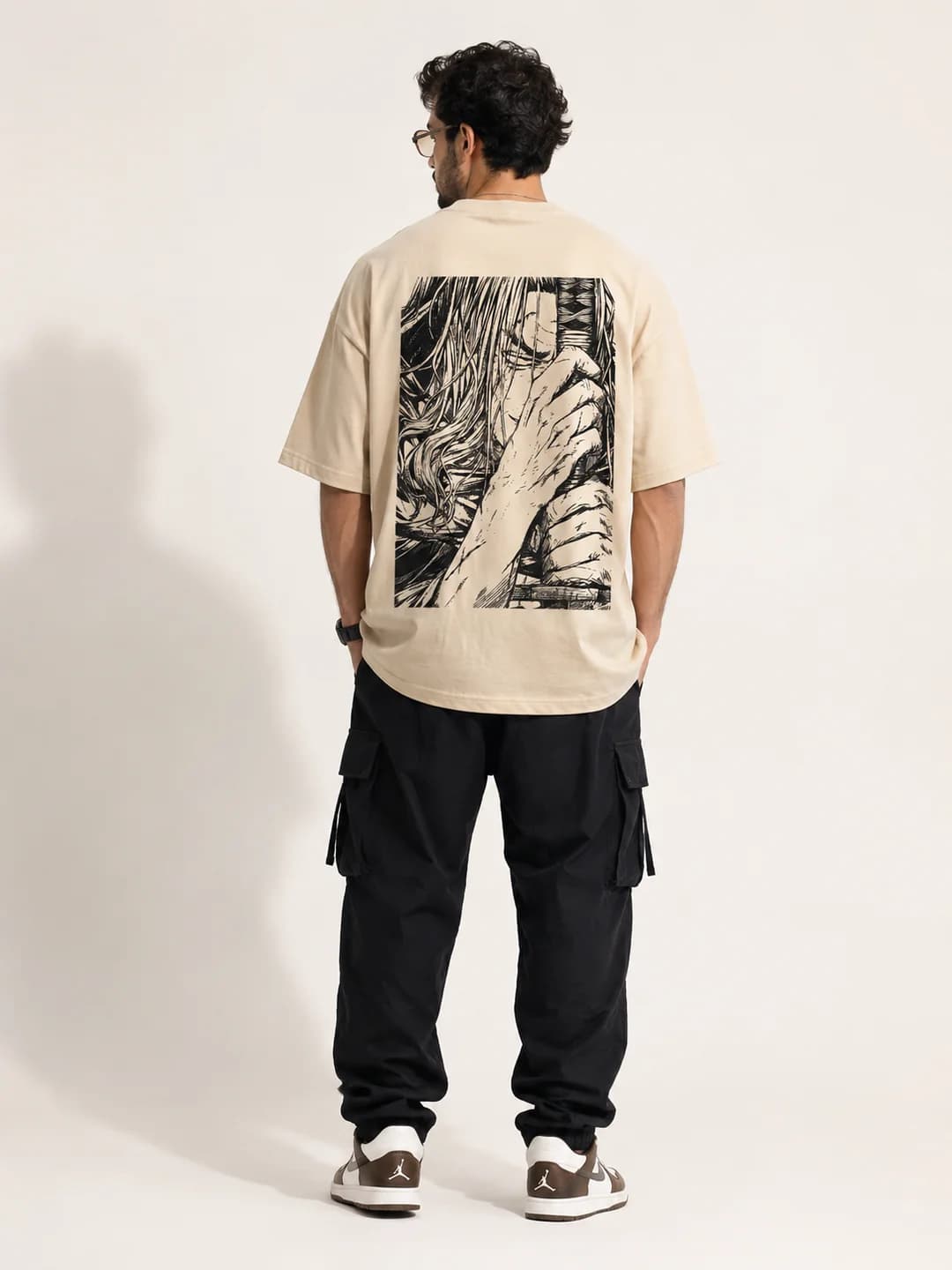 Caribouelk SILENCE — Manga Panel Oversized T-Shirt