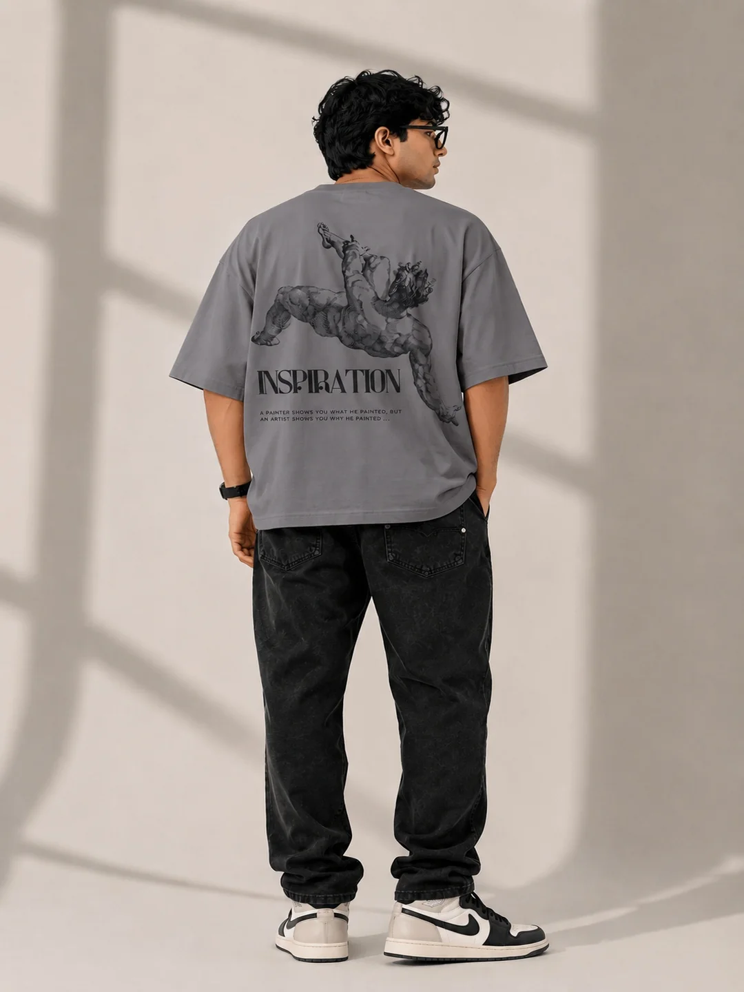 Caribouelk INSPIRATION — Renaissance Print Oversized T-Shirt
