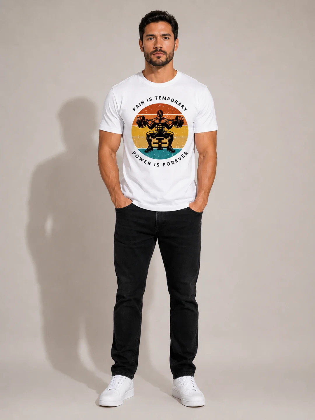 Caribouelk IRON SUNSET — Regular Fit Graphic T-Shirt