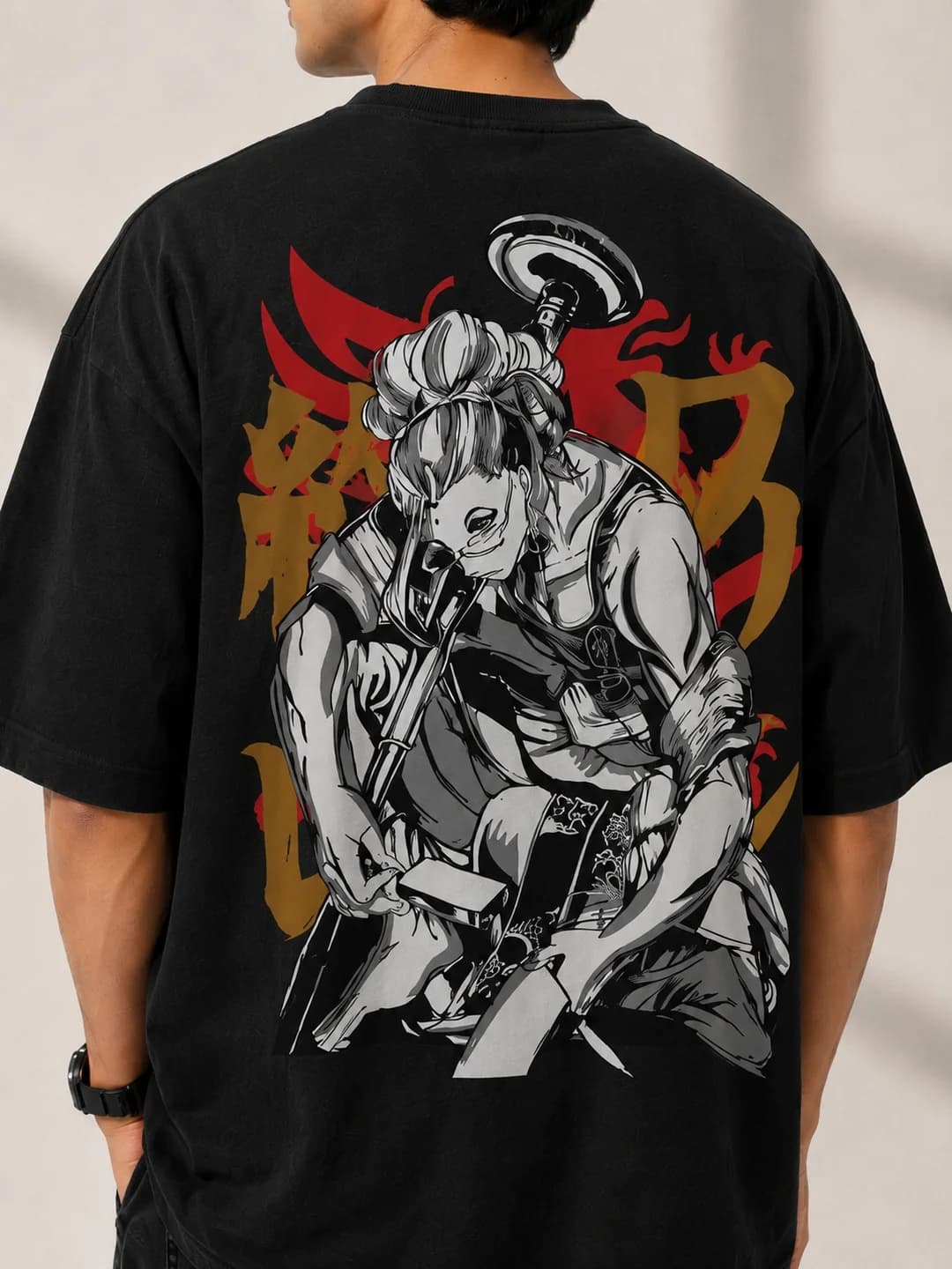 Caribouelk RONIN — Manga Print Oversized T-Shirt
