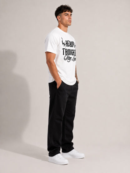 CARIBOUELK Men's Heavy Thoughts  Regular Fit T-Shirt