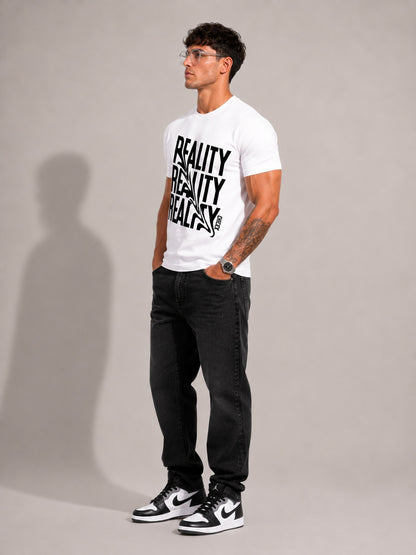 CARIBOUELK Men's Reality Check Regular Fit T-Shirt