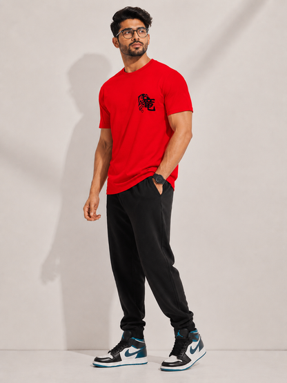 CARIBOUELK Men's Regular Fit Cotton T-Shirt