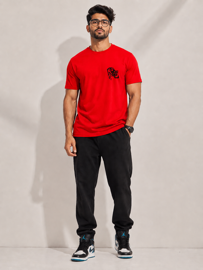 CARIBOUELK Men's Regular Fit Cotton T-Shirt