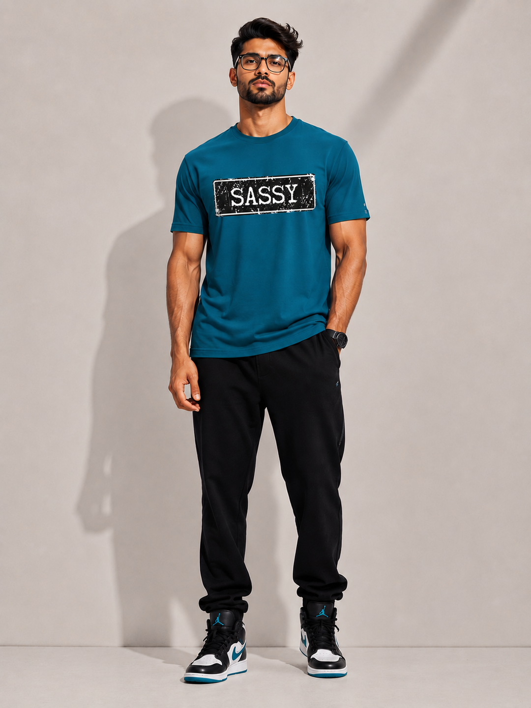 CARIBOUELK Men's Regular Fit Cotton T-Shirt