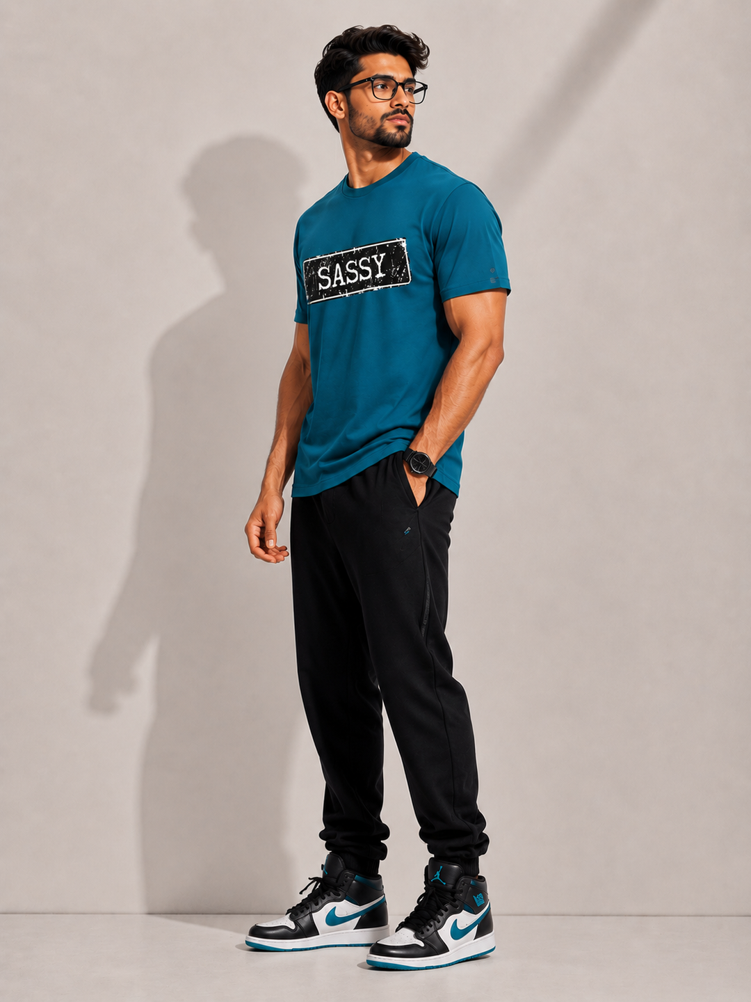 CARIBOUELK Men's Regular Fit Cotton T-Shirt