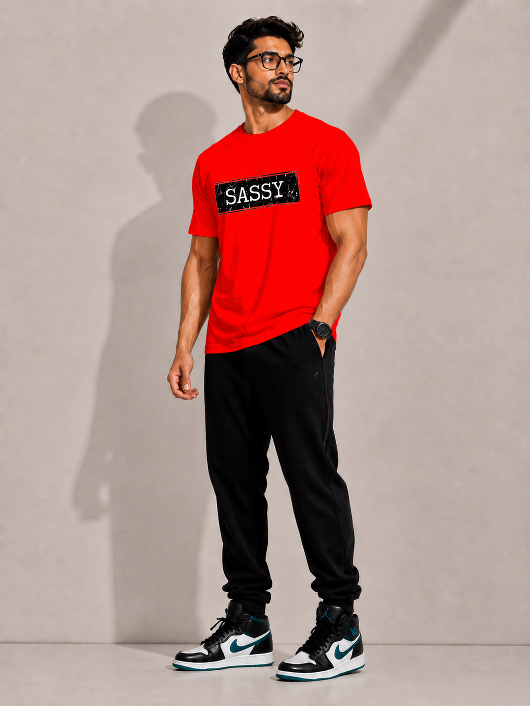 CARIBOUELK Men's Regular Fit Cotton T-Shirt