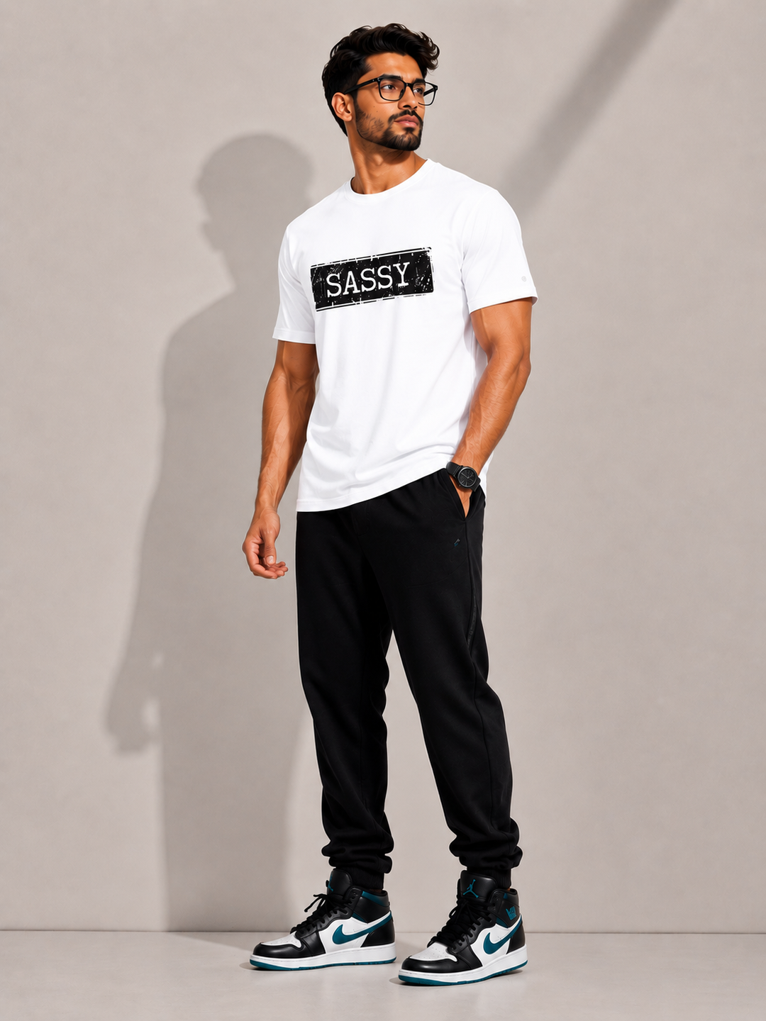 CARIBOUELK Men's Regular Fit Cotton T-Shirt