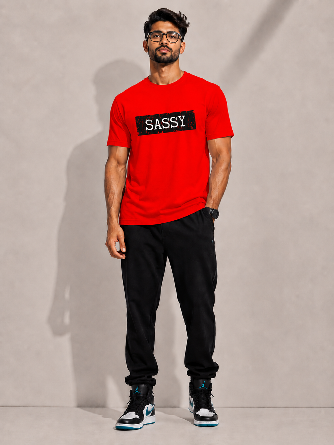 CARIBOUELK Men's Regular Fit Cotton T-Shirt