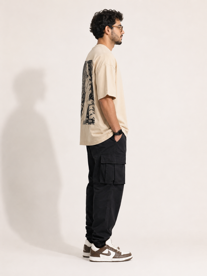 CARIBOUELK Anime Printed Oversized T-Shirt