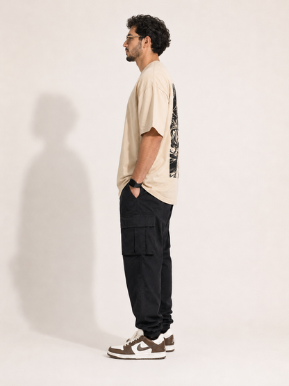 CARIBOUELK Anime Printed Oversized T-Shirt