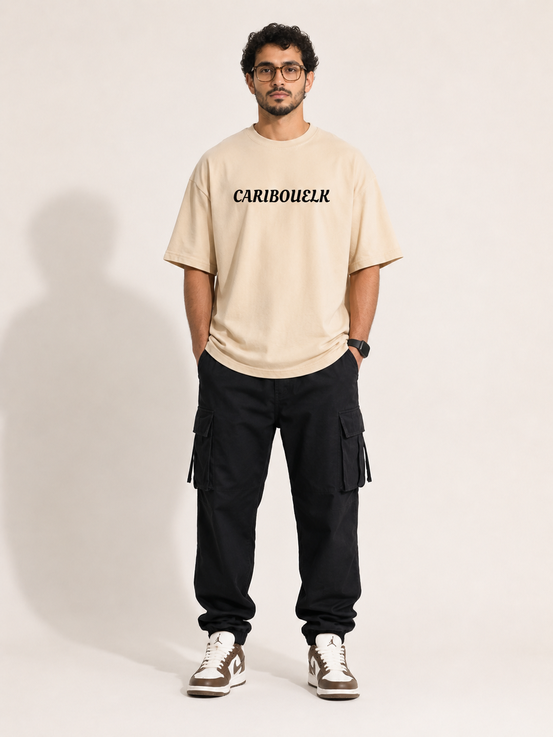 CARIBOUELK Anime Printed Oversized T-Shirt