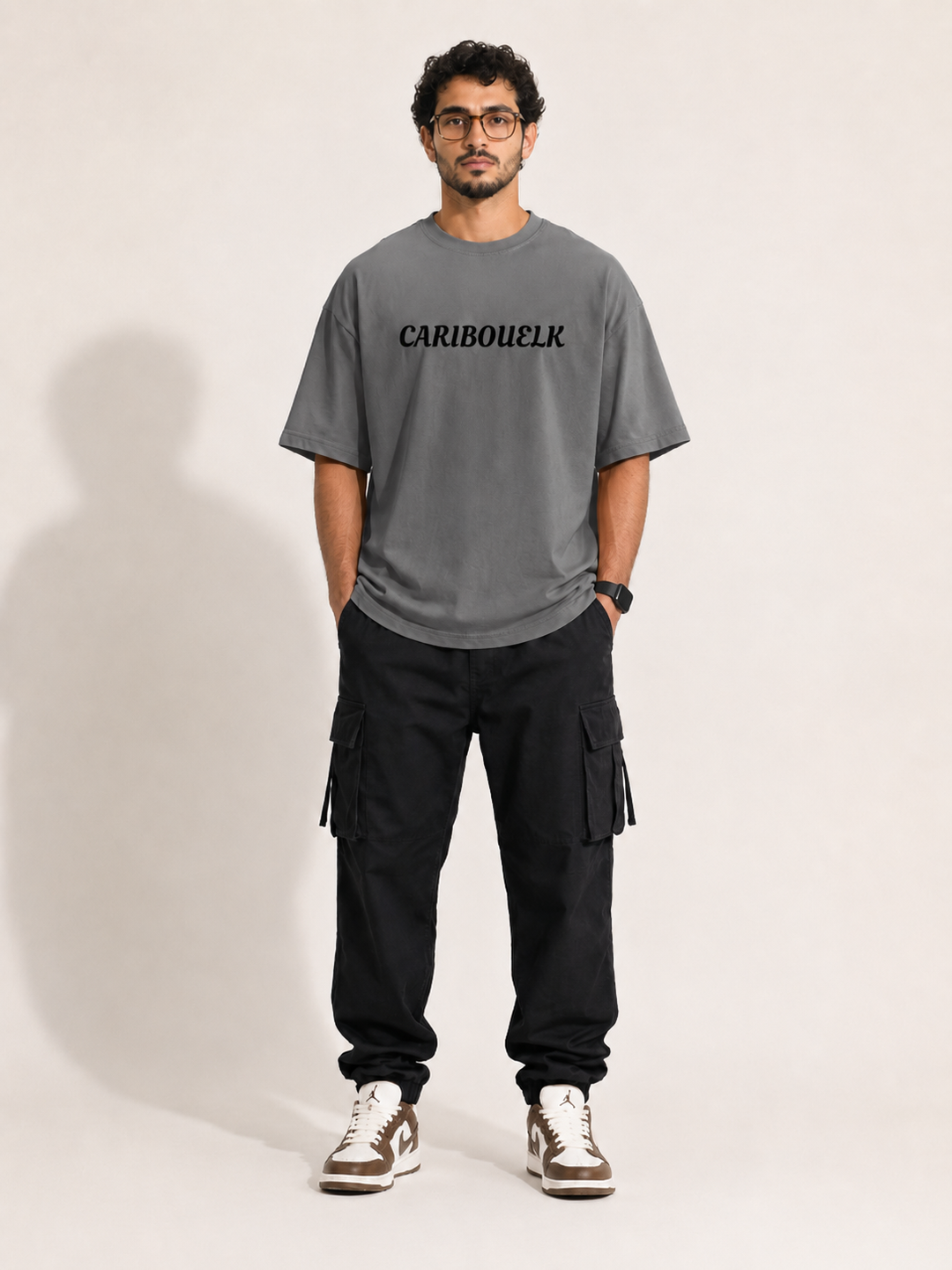 CARIBOUELK Anime Printed Oversized T-Shirt