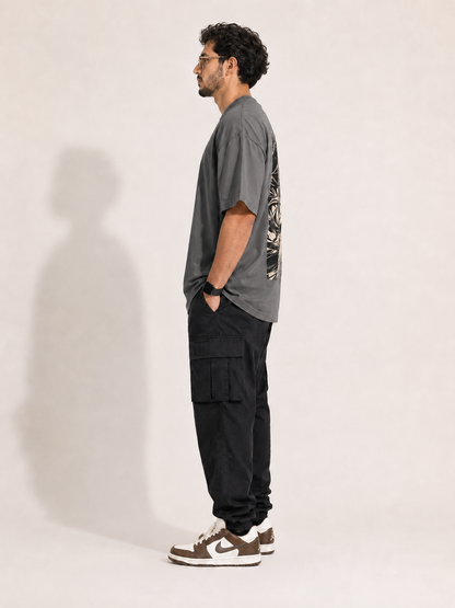 CARIBOUELK Anime Printed Oversized T-Shirt