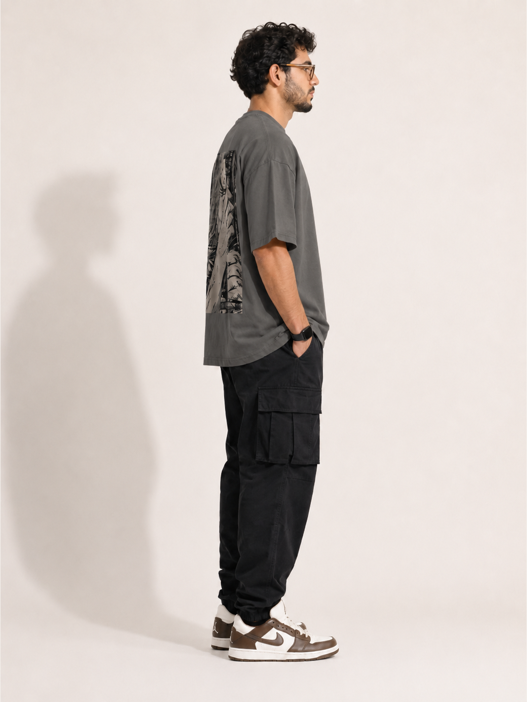 CARIBOUELK Anime Printed Oversized T-Shirt