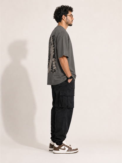 CARIBOUELK Anime Printed Oversized T-Shirt