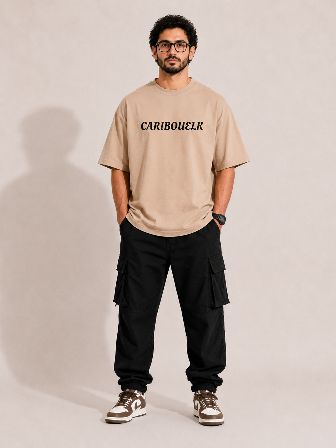 CARIBOUELK Hanuman Printed Oversized T-Shirt