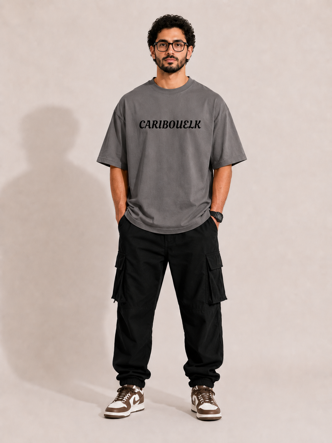 CARIBOUELK Hanuman Printed Oversized T-Shirt