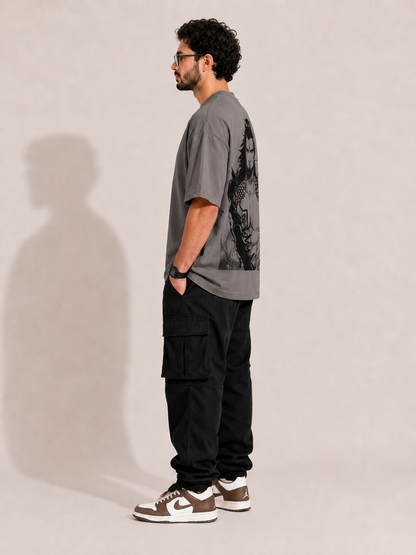 CARIBOUELK Hanuman Printed Oversized T-Shirt
