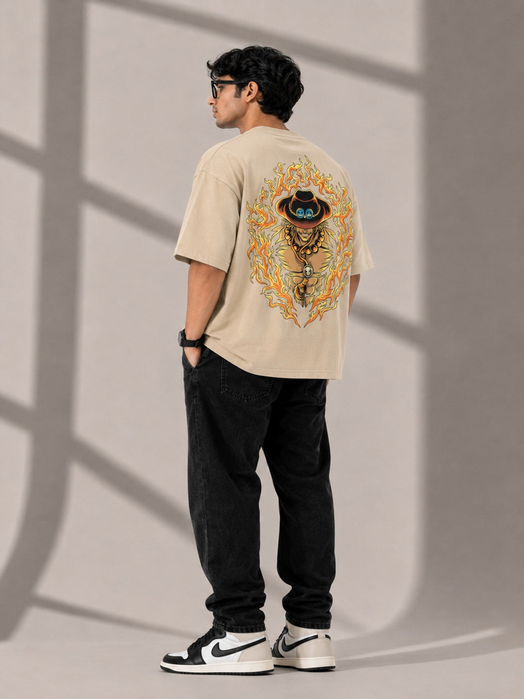 CARIBOUELK Graphic Printed Oversized T-Shirt