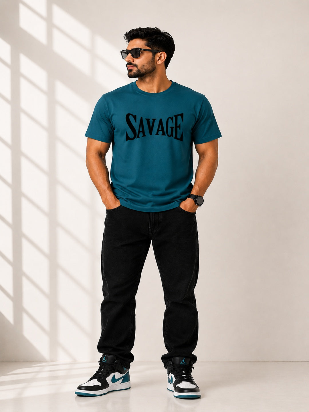 CARIBOUELK Men's Regular Fit Cotton T-Shirt