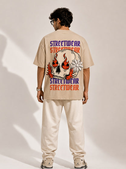 CARIBOUELK Streetwear Printed Oversized T-Shirt