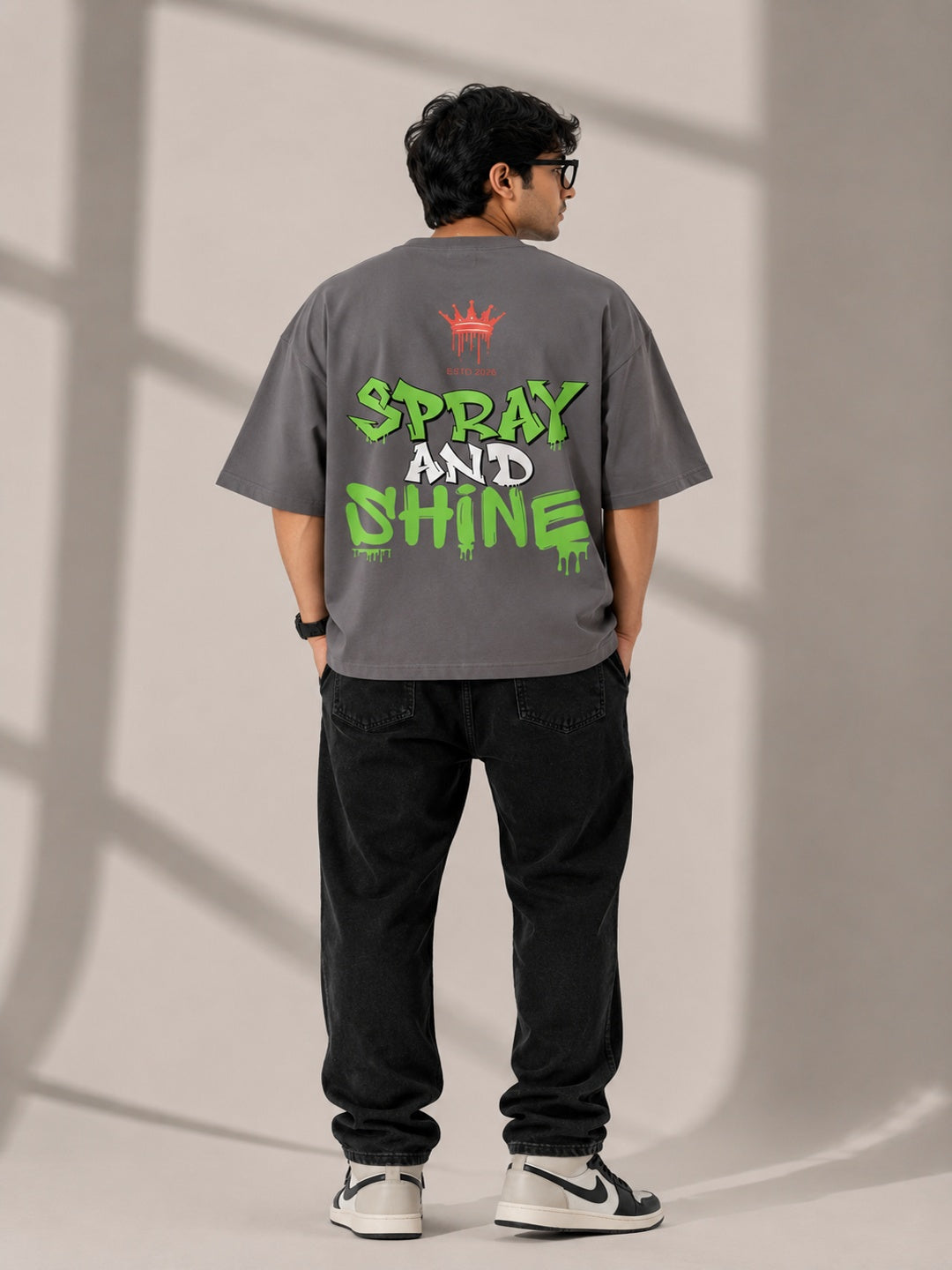 CARIBOUELK Spray And Shine Oversized T-Shirt