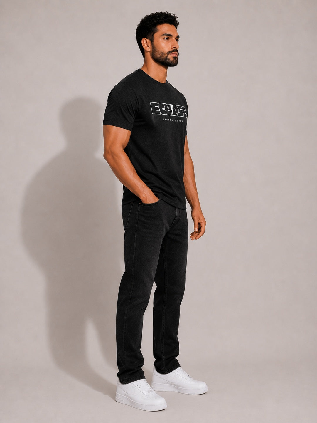 CARIBOUELK Men's Eclipse Regular Fit T-Shirt