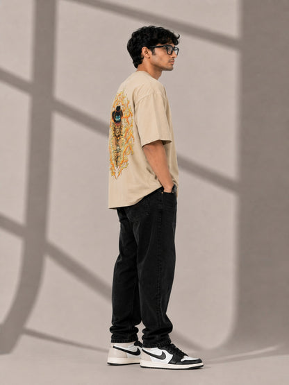 CARIBOUELK Graphic Printed Oversized T-Shirt