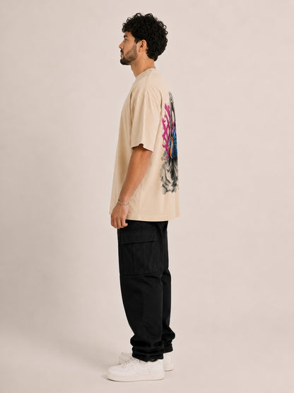 CARIBOUELK Premium Graphic Printed Oversized T-Shirt