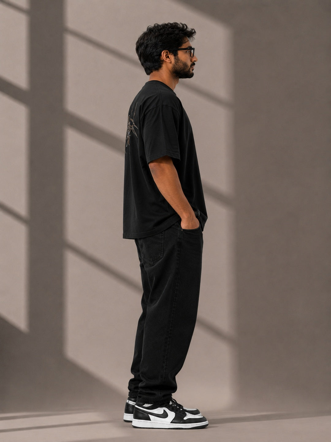 CARIBOUELK Spider Printed Oversized T-Shirt
