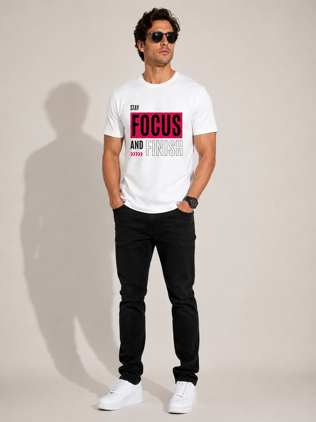 CARIBOUELK Men's Focus Regular Fit T-Shirt