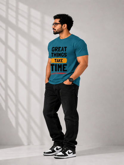 CARIBOUELK Men's Motivation Regular Fit T-Shirt
