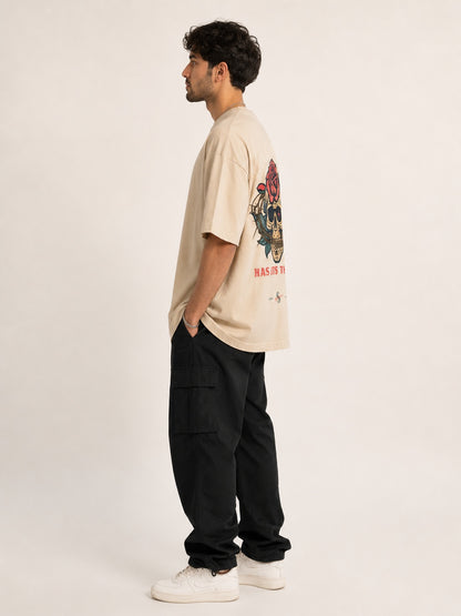 CARIBOUELK Every Rose Printed Oversized T-Shirt
