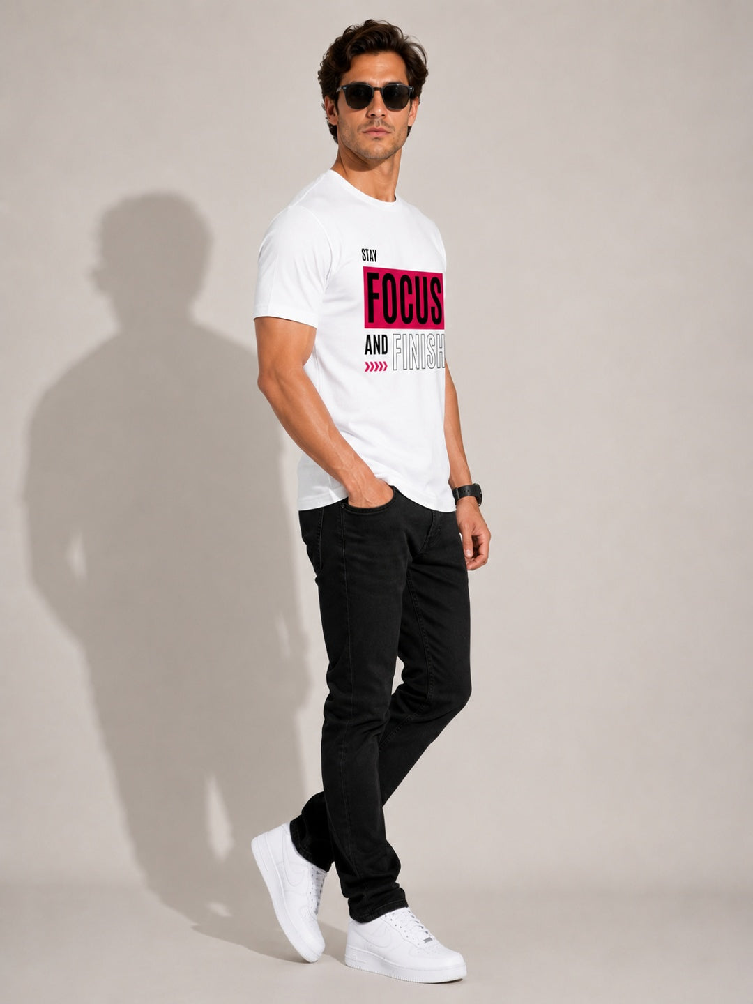 CARIBOUELK Men's Focus Regular Fit T-Shirt