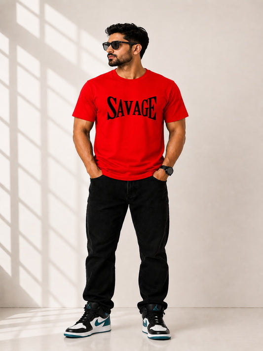 CARIBOUELK Men's Regular Fit Cotton T-Shirt