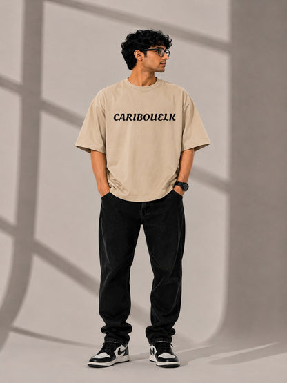 CARIBOUELK Graphic Printed Oversized T-Shirt