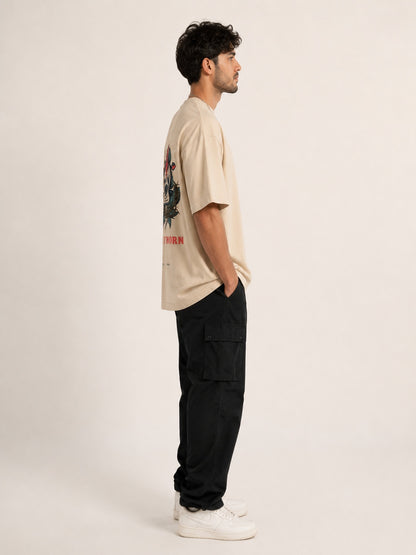 CARIBOUELK Every Rose Printed Oversized T-Shirt