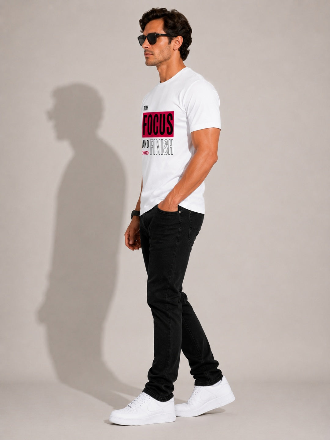 CARIBOUELK Men's Focus Regular Fit T-Shirt