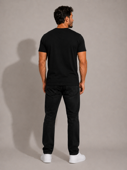 CARIBOUELK Men's Regular Fit Gym Wear Cotton T-Shirt