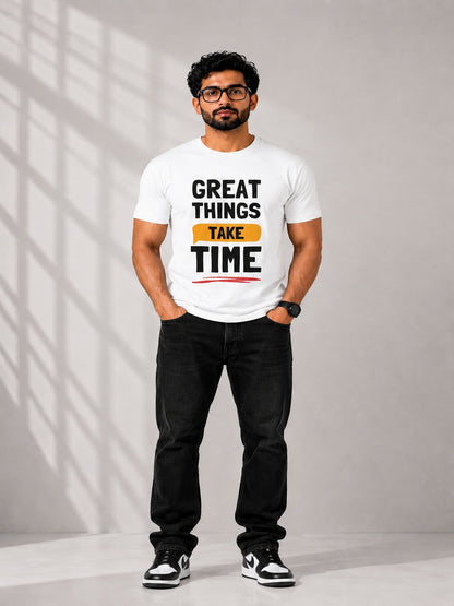 CARIBOUELK Men's Motivation Regular Fit T-Shirt