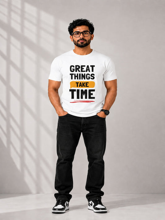 CARIBOUELK Men's Motivation Regular Fit T-Shirt