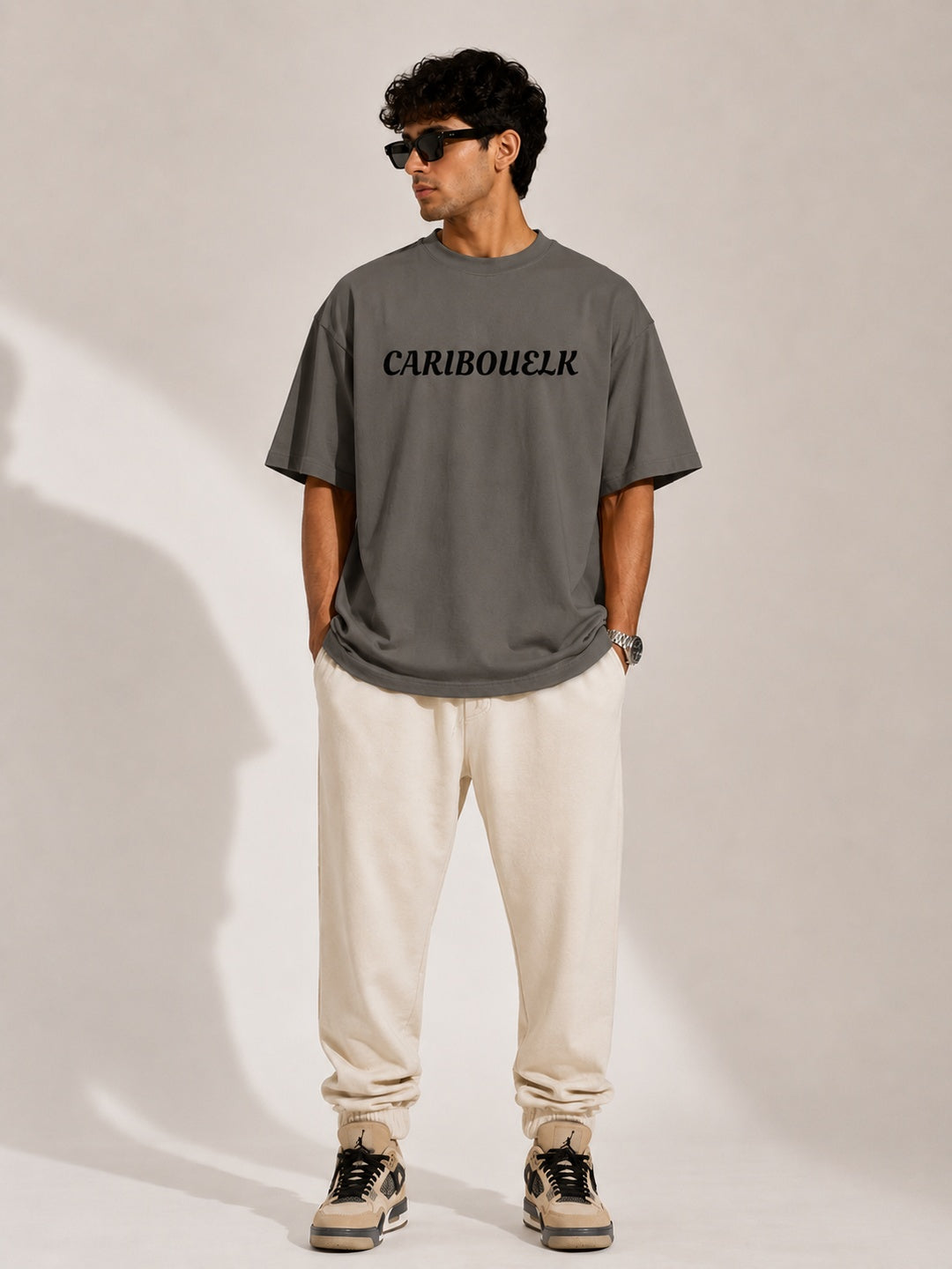 CARIBOUELK Streetwear Printed Oversized T-Shirt