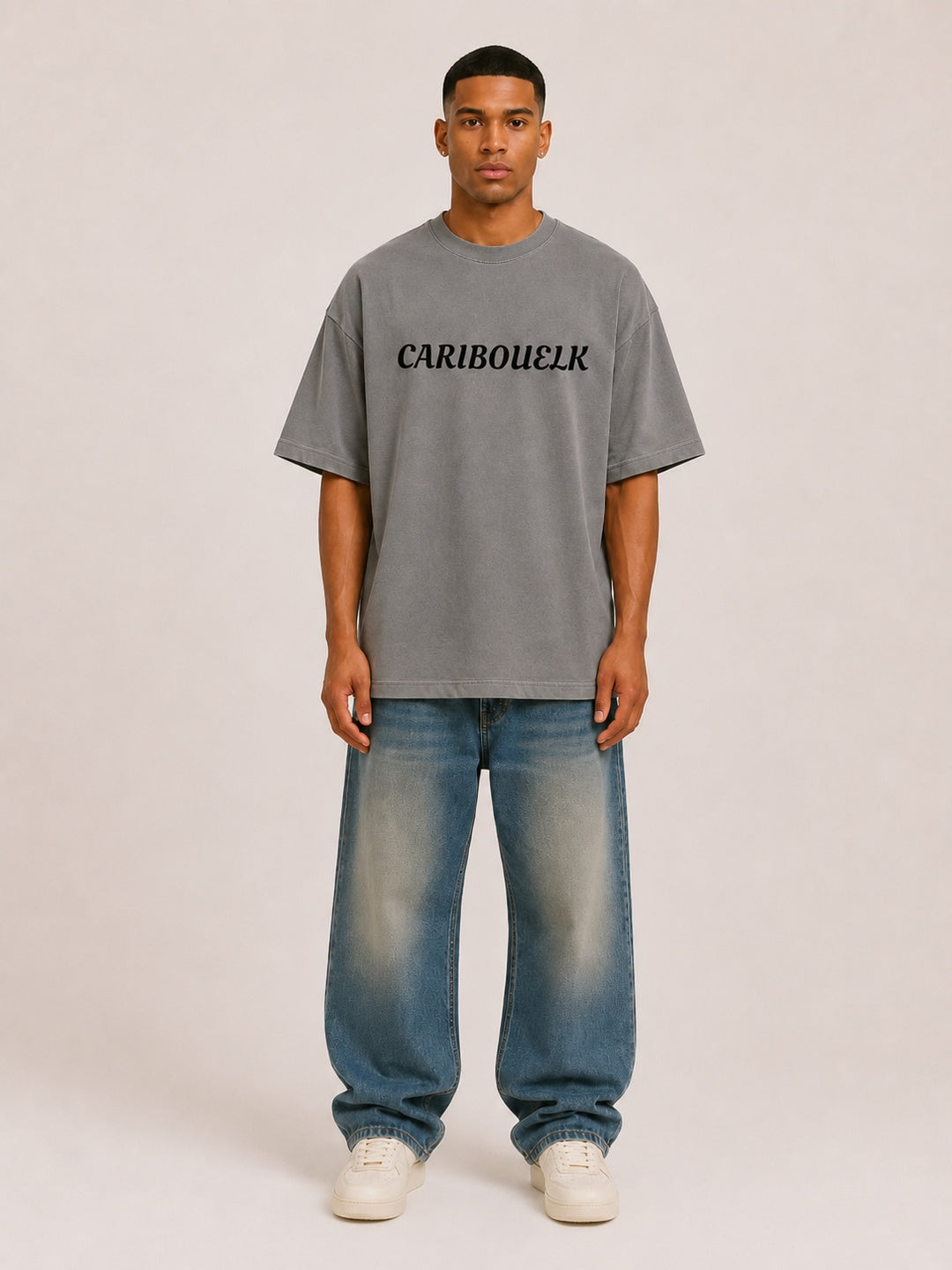 CARIBOUELK Dragon Printed Oversized T-Shirt