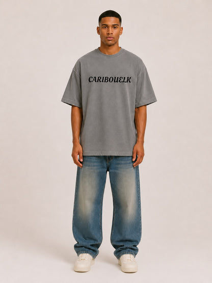 CARIBOUELK Dragon Printed Oversized T-Shirt