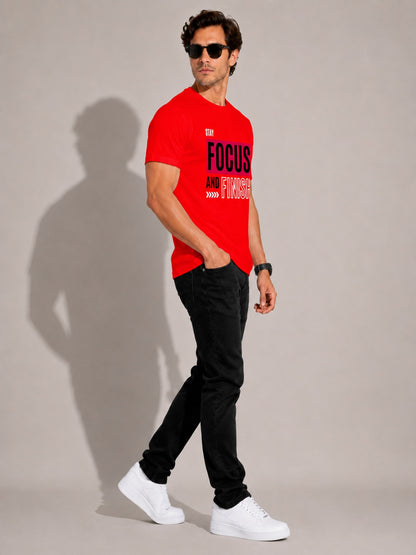 CARIBOUELK Men's Focus Regular Fit T-Shirt