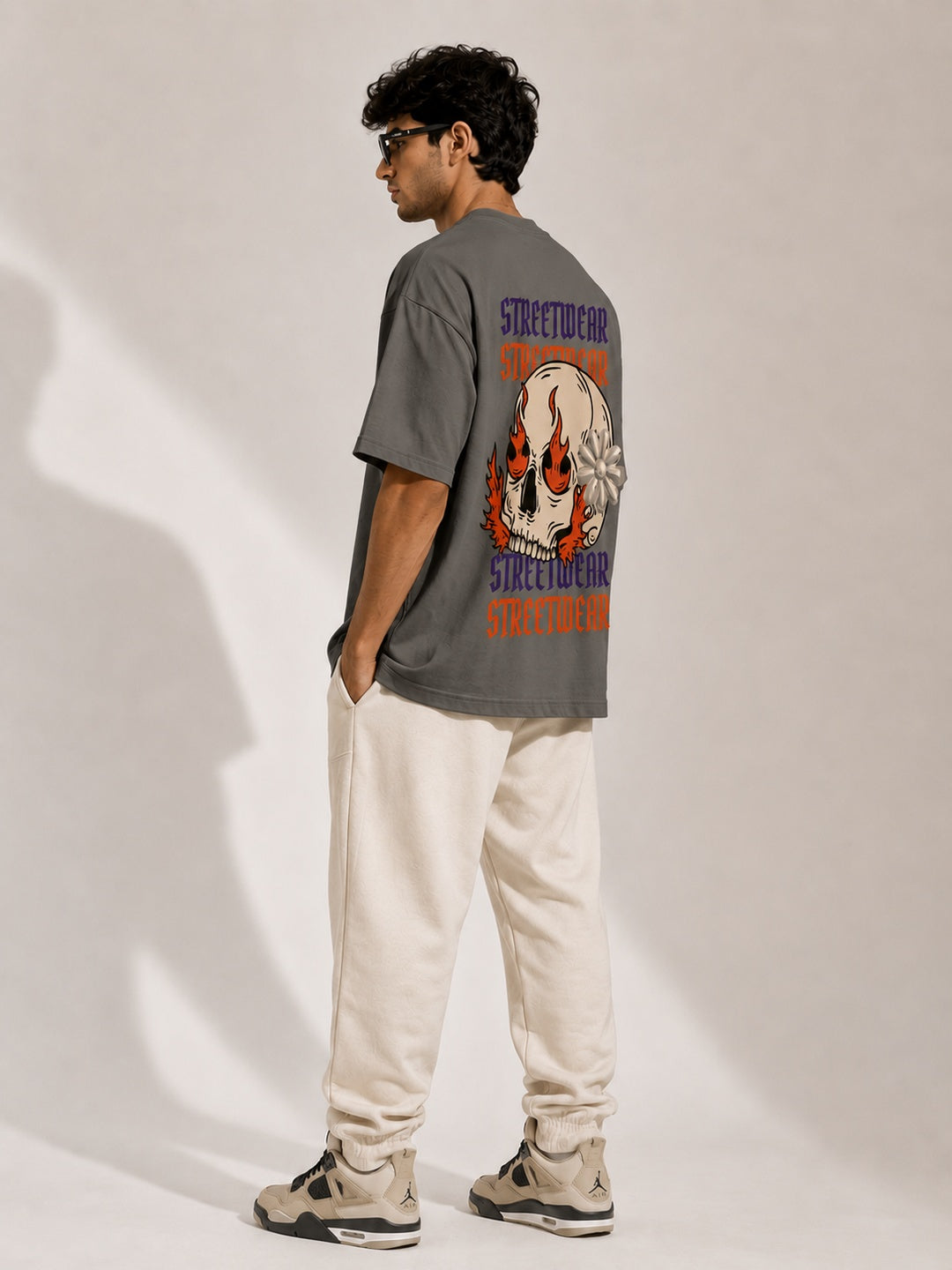 CARIBOUELK Streetwear Printed Oversized T-Shirt